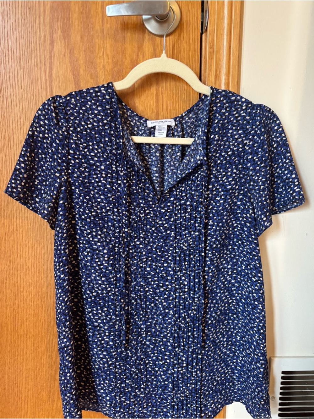 Blue Speckled Blouse